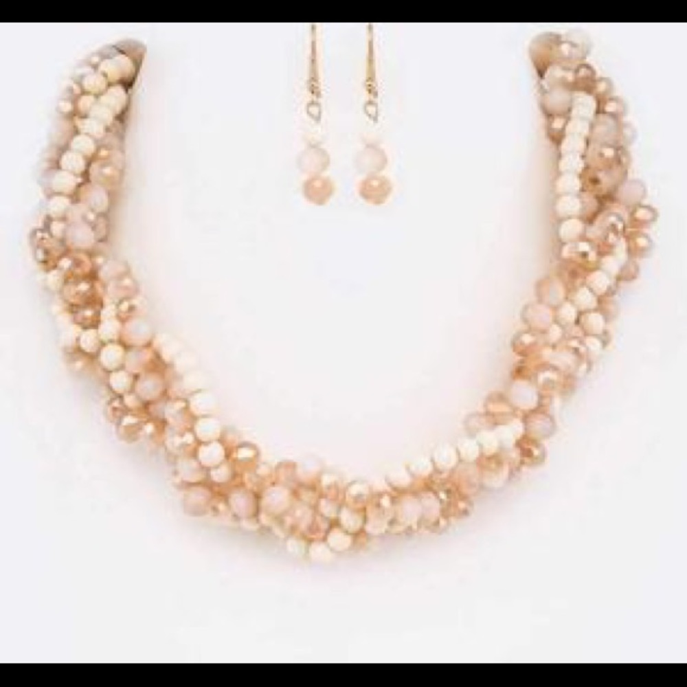 Braided Necklace & Earrings Set